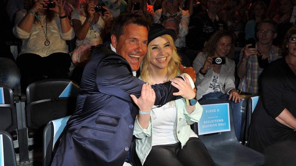 Dieter Bohlen mit Beatrice Egli, die 2013 bei DSDS gewann.