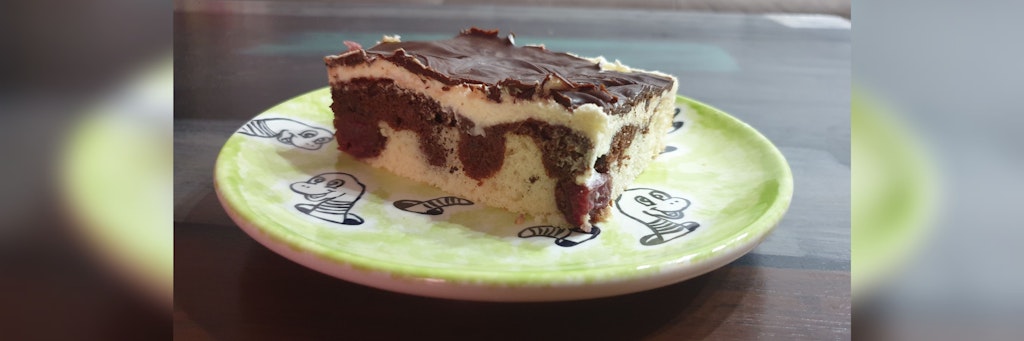 Donauwelle, das ist Buttercreme, Kirschen, Kuchen und Schokolade – was will man mehr.