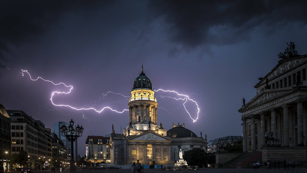 Auch in Berlin sind ab Montagabend kräftige Gewitter möglich. 