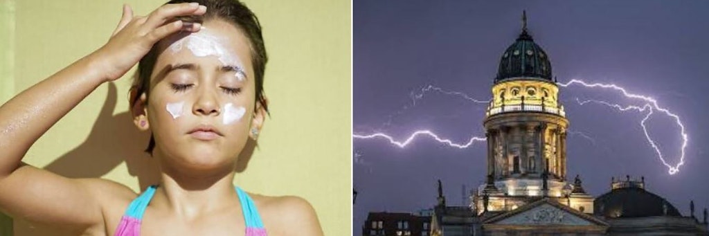 Von Sommer zu Unwetter in zwei Tagen. 