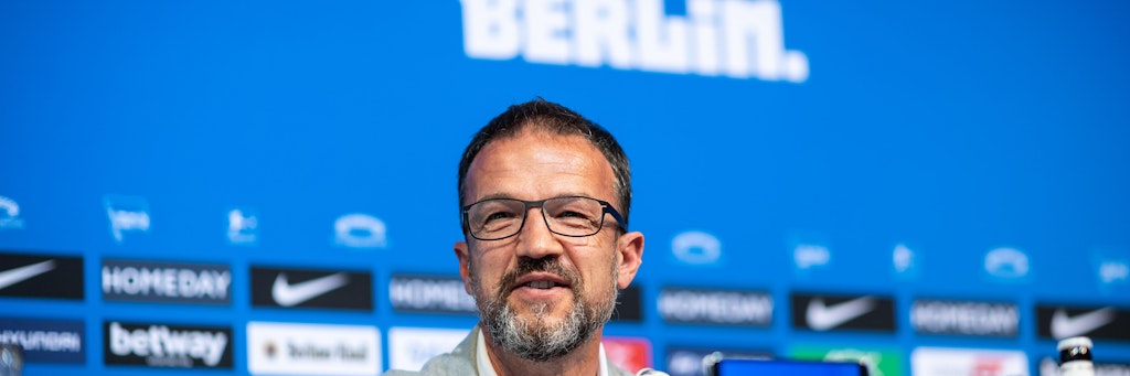 Fredi Bobic hat mit Hertha viel vor, doch er mahnt auch zu Geduld.