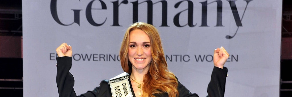 Anja Kallenbach wurde Miss Germany 2021, hier bei ihrem Sieg im Februar im Europapark Rust. 