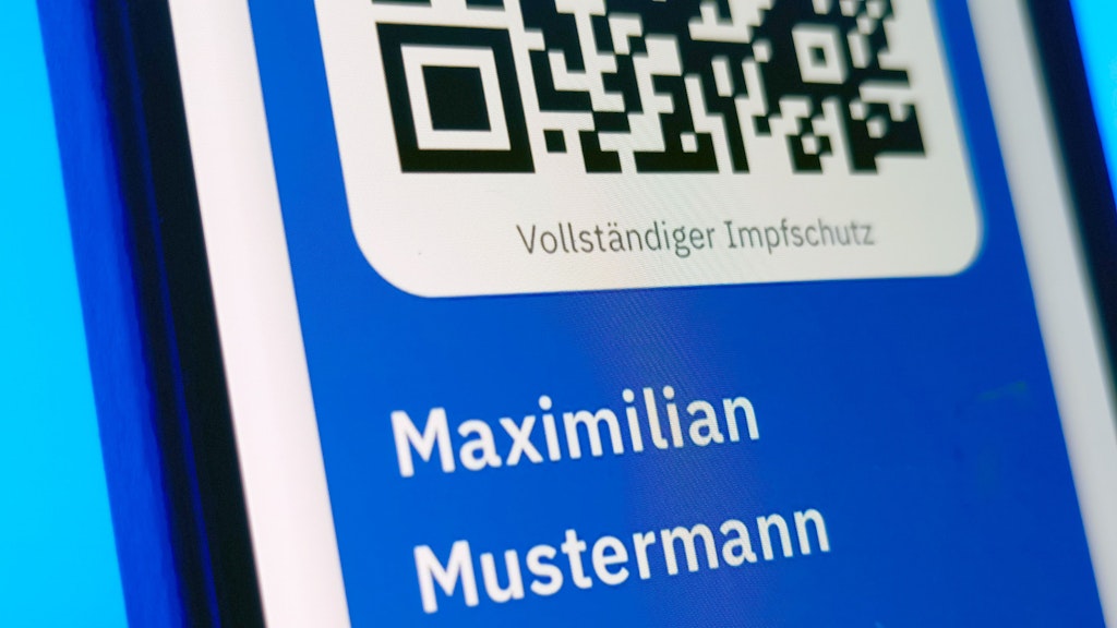 Ein Screenshot der neuen CovPass-App auf einem iPhone.