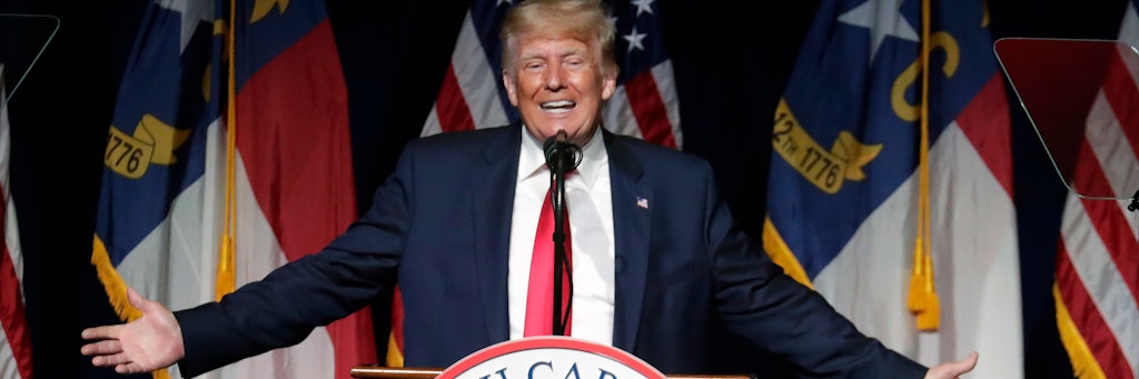 Ex-Präsident Donald Trump am 5. Juni bei einem Kongress der Republikaner in North Carolina.