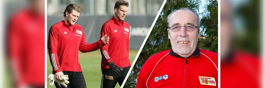 Wolfgang Matthies schaut auch heute noch seinen Unionern immer genau auf die Füße, besonders natürlich bei den Keepern (r.).