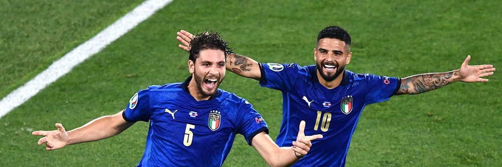 Manuel Locatelli trifft locker und jubelt schön. Italien siegt souverän gegen die Schweiz.