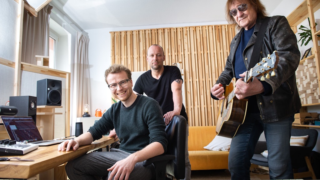Maschines neue Mitstreiter: Produzent Lukas Schaaf (li.) und Manager Steven Dornbusch