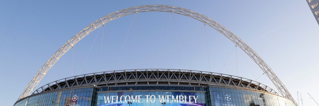 Das Wembley-Stadion in London, Austragungsort des EM-Finales.