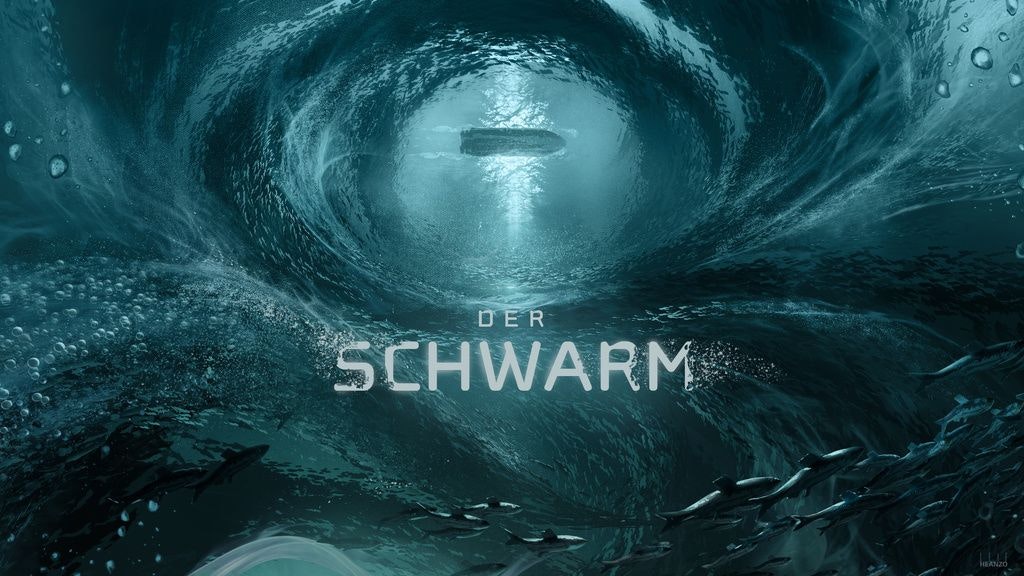 So soll der Vorspann-Haupttitel zu der TV-Serie „Der Schwarm“ aussehen.