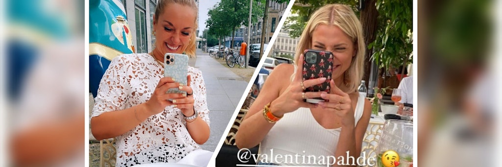 Sabine Lisicki und Valentina Pahde haben die Corona-Lockerungen in Berlin gemeinsam am Gendarmenmarkt genossen und grinsen über beide Ohren vor Glück.