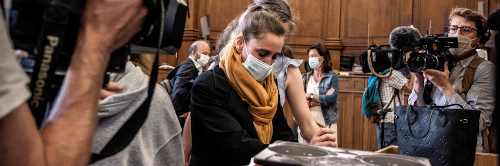 Die Angeklagte Valerie Bacot vor Gericht.