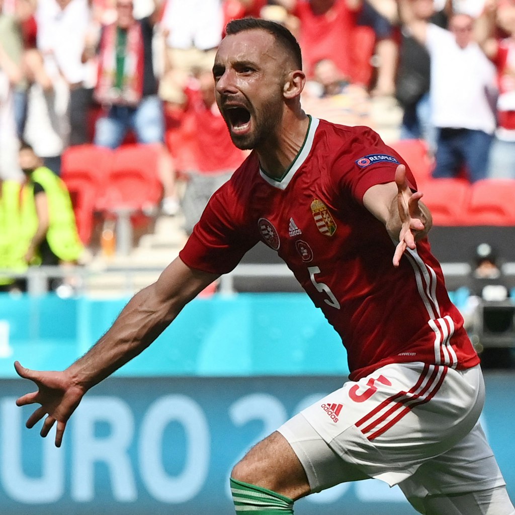 Attila Fiola feierte seinen Treffer gegen Frankreich.