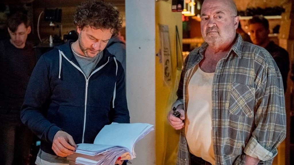 Dreharbeiten zu dem Film „Zu den Sternen“: Regisseur Nicolai Tegeler und Hauptdarsteller Florian Martens. 