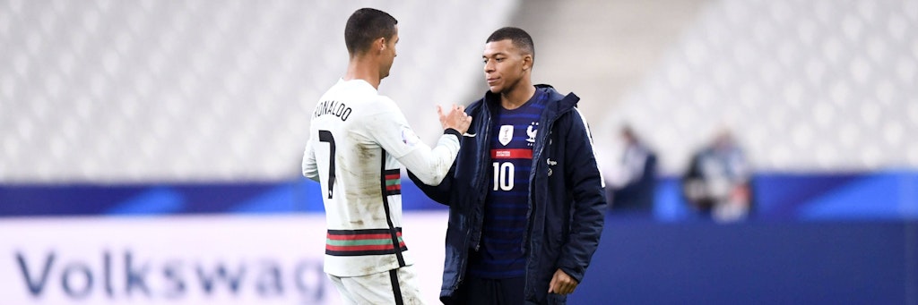 König Ronaldo (l.) trifft Kronprinz Mbappé - das ist am Mitwoch das Duell des Tages.