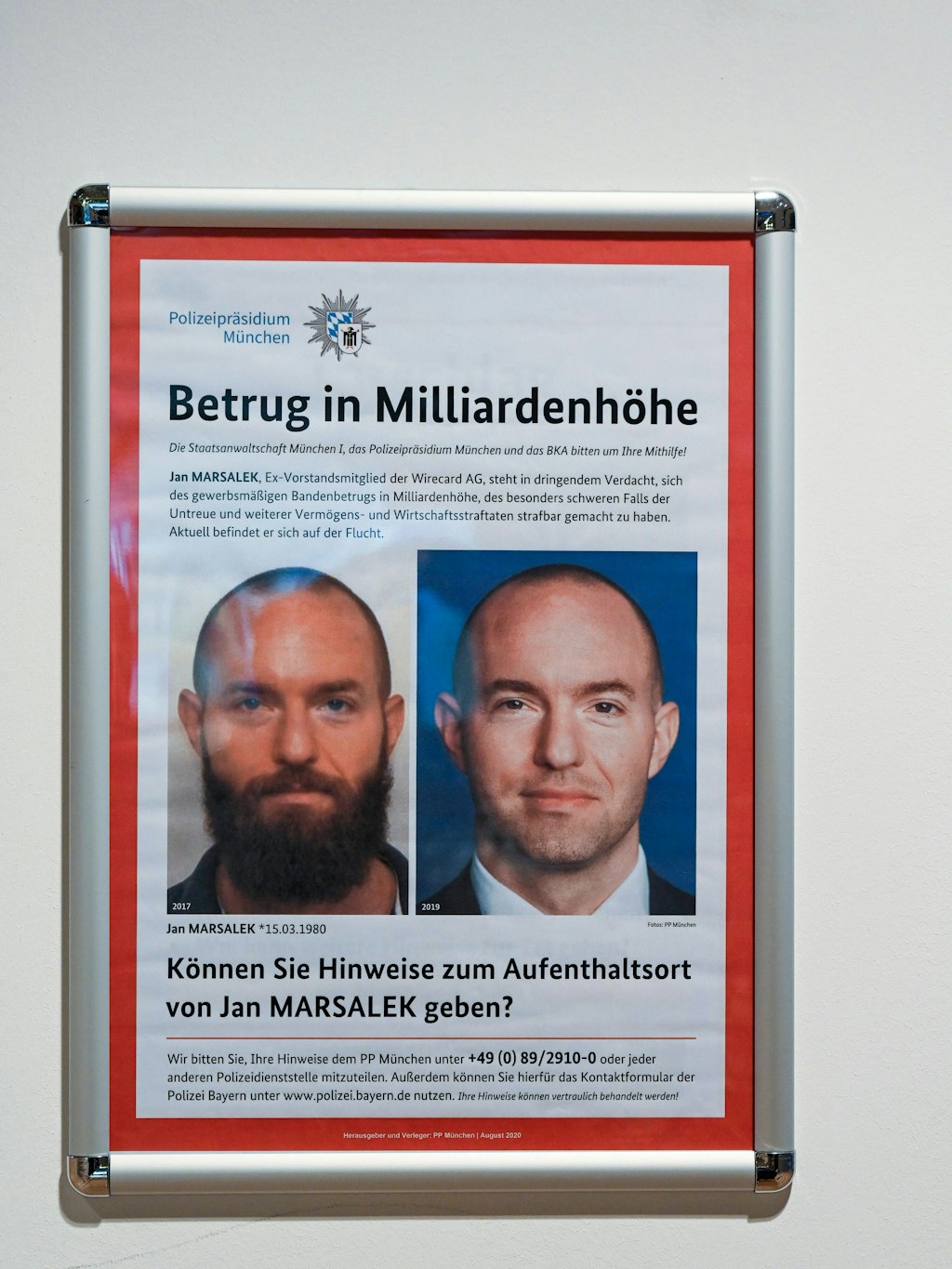 Jan Marsalek wird steckbrieflich gesucht und in Russland vermutet.