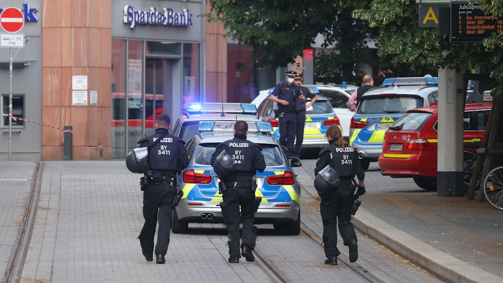 Großeinsatz für die Polizei in Würzburg