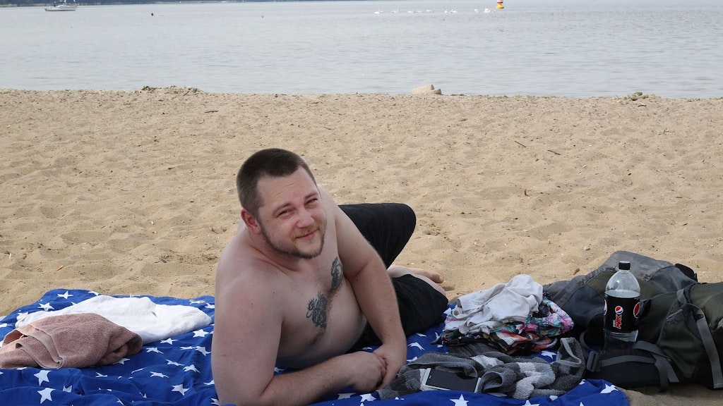 Badegast Andy-Pitt Hoffmann (34): „Jetzt mit der Sanierung zu beginnen ist besser, als das Gebäude weiter verfallen zu lassen.“