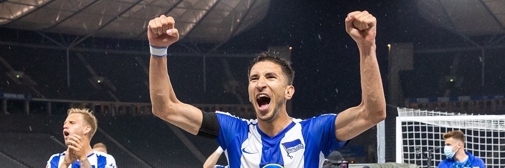 Marko Grujic in Jubelpose! Kann er sich bald über eine Rückkehr zu Hertha freuen? 