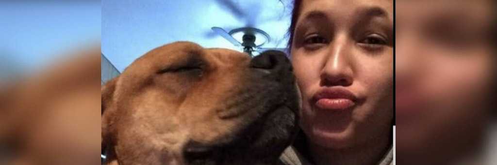 Aisha Nieves und ihr geliebter Hund Kovu