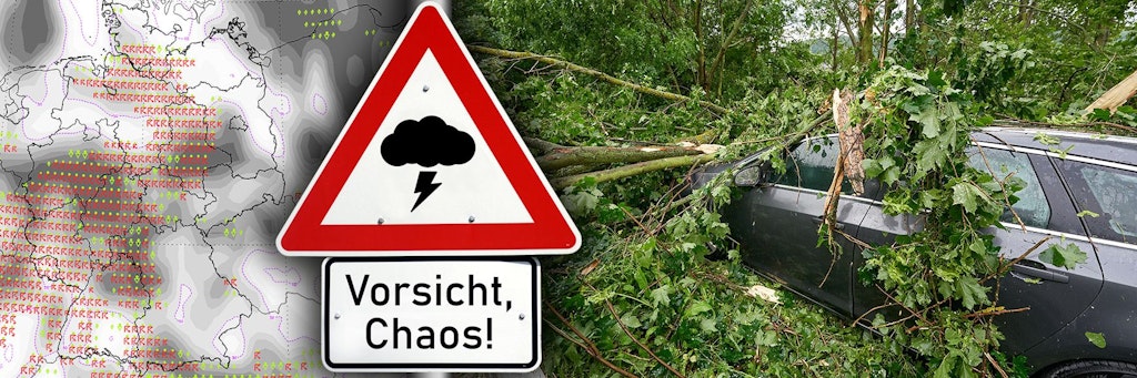 In Westdeutschland gab es bereits Schäden durch Unwetter - und auch heute könnte es in weiten Teilen Deutschlands stürmisch werden.