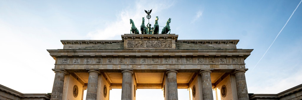 Das Brandenburger Tor in Berlin-Mitte. 