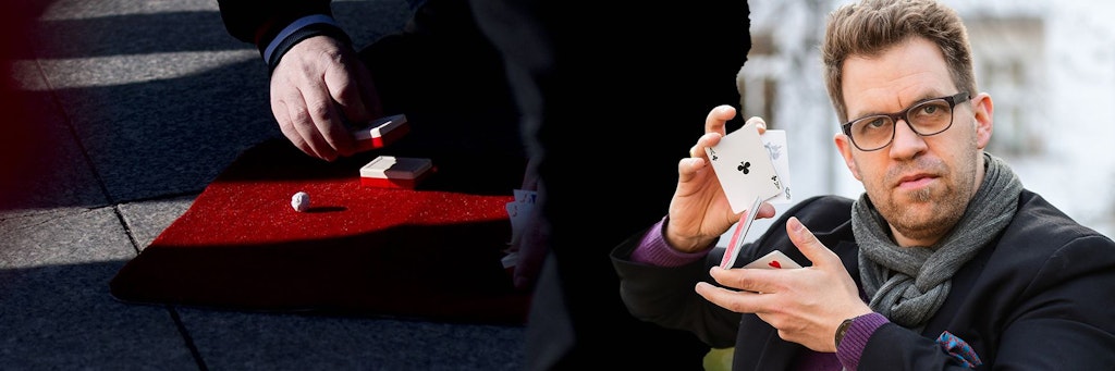 Maik M. Paulsen ist Profi-Falschspieler - und entlarvt für den KURIER die Tricks der Hütchenspieler.