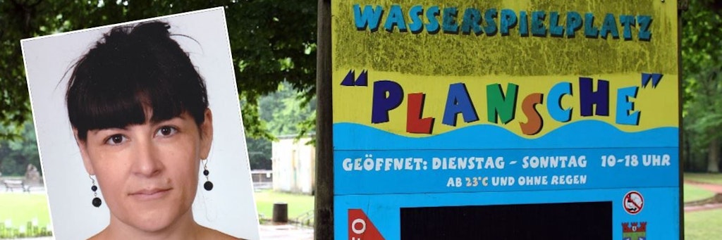 Der Wasserspielplatz Plansche in Plänterwald: Hier hat sich Gabrielle Lebreton mit freiem Oberkörper gesonnt und den Busen-Zoff von Treptow ausgelöst.