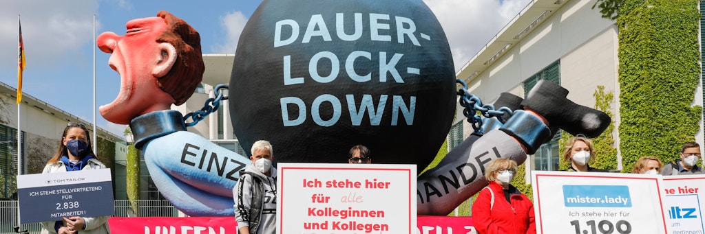 Proteste gegen einen Dauer-Lockdown im Mai: So etwas soll es laut Kanzleramtschef Braun nicht geben.