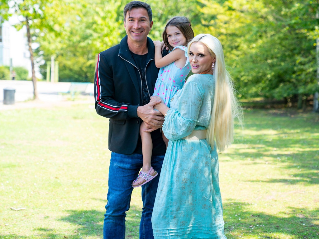 Daniela Katzenberger mit Ehemann Lucas Cordalis und Tochter Sophia. 