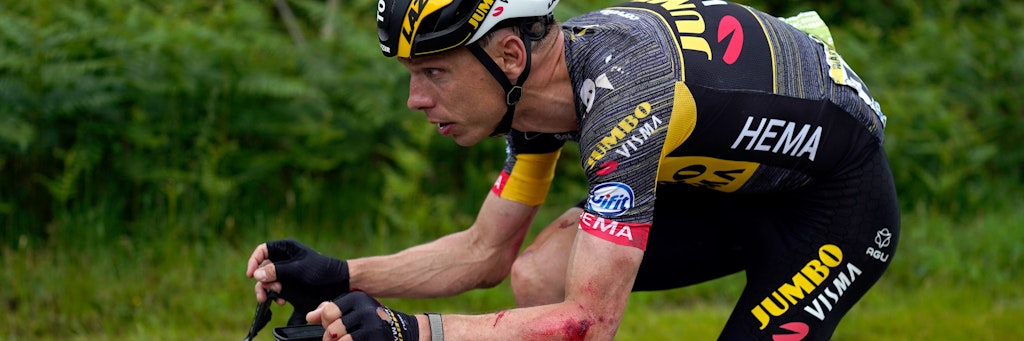Der deutsche Radprofi Tony Martin musste nach einem Sturz am Mittwoch aus der Tour de France aussteigen.