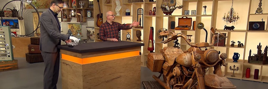 Hölzerne Harley - das ist doch was für Horst Lichter.