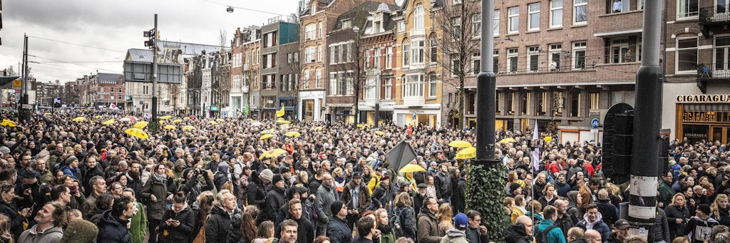 Protest in Amsterdam 