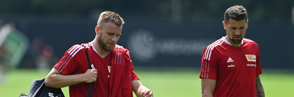Machen sich derzeit Gedanken über ihre sportliche Zukunft: Unions Sommerzugänge Tymoteusz Puchacz (l.) und Pawel Wszolek. 