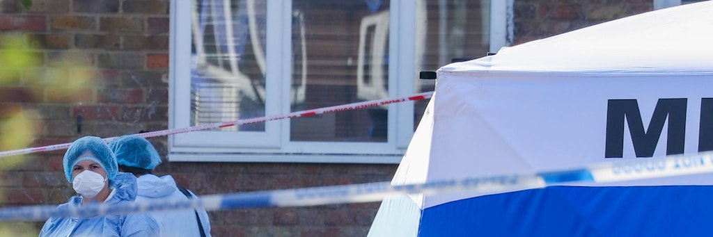 Forensiker an einem Tatort
