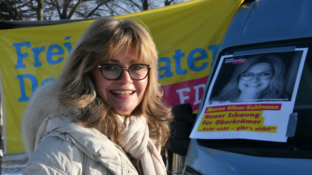 Maren Gilzer-Kuhlmann kandidiert für die FDP als Bürgermeisterin in Oberkrämer. 