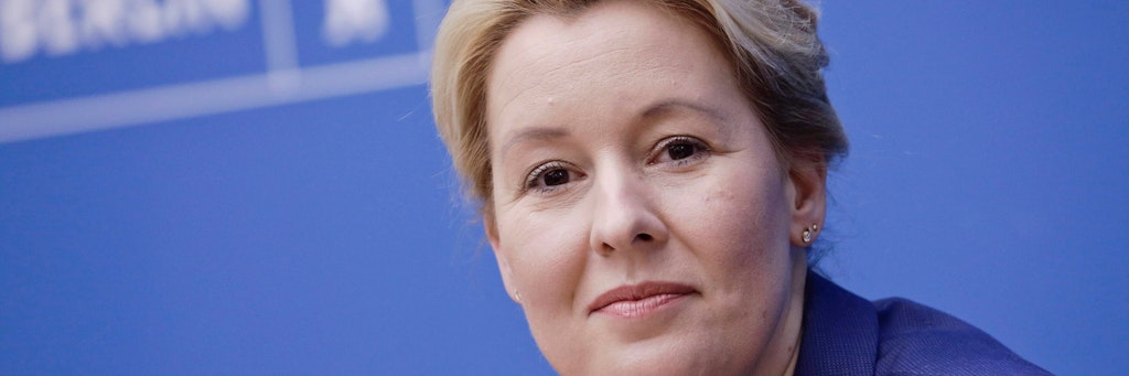 Franziska Giffey, Regierende Bürgermeisterin von Berlin. 
