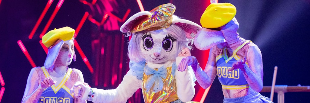 Die Maus beim Auftritt in der ersten Folge von „The Masked Dancer“.