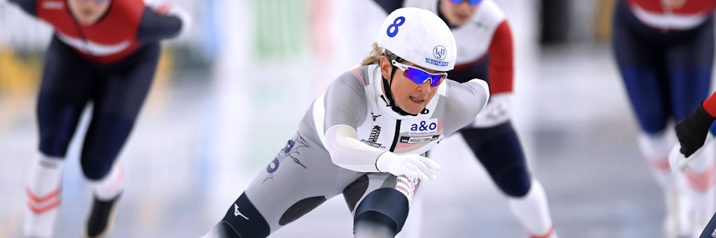 Mit 49 Jahren noch immer in der Weltspitze: Berlins Eisschnellläuferin Claudia Pechstein.