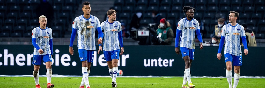 Müssen in Wolfsburg mal wieder eine Reaktion zeigen: Die Profis von Hertha BSC.