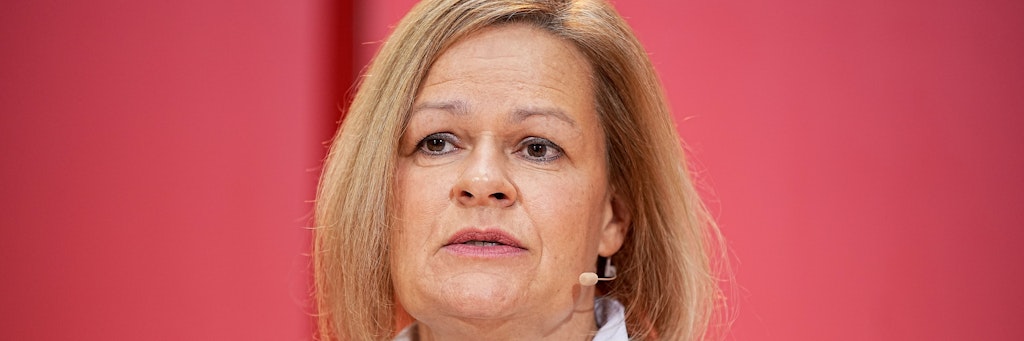 Nancy Faeser (SPD), Bundesministerin des Innern