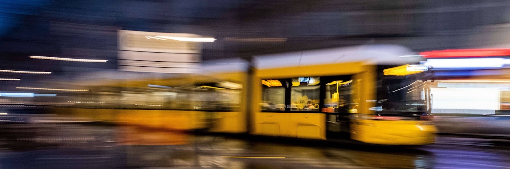 Eine Tram in Berlin