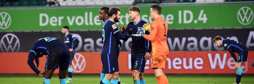 Frust nach dem Abpfiff! Herthas Profis sind nach der Nullnummer genervt.