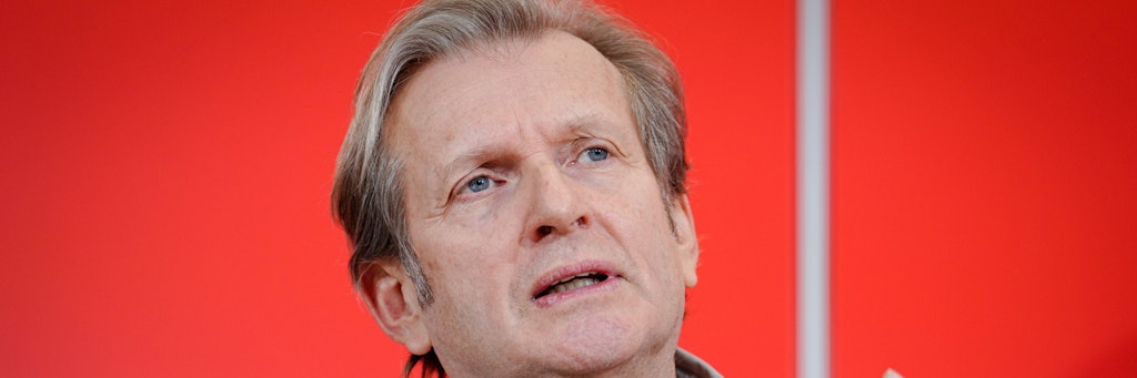 Der Kandidat für das Amt des Bundespräsidenten der Partei Die Linke, Gerhard Trabert.