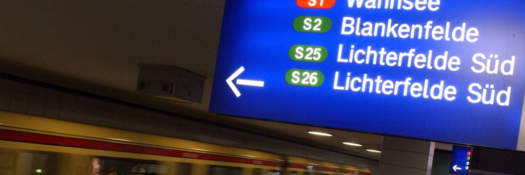 Eine S-Bahn nach Lichterfelde Süd