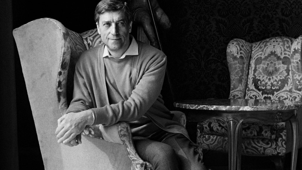 Modedesigner Nino Cerruti im Jahr 1985