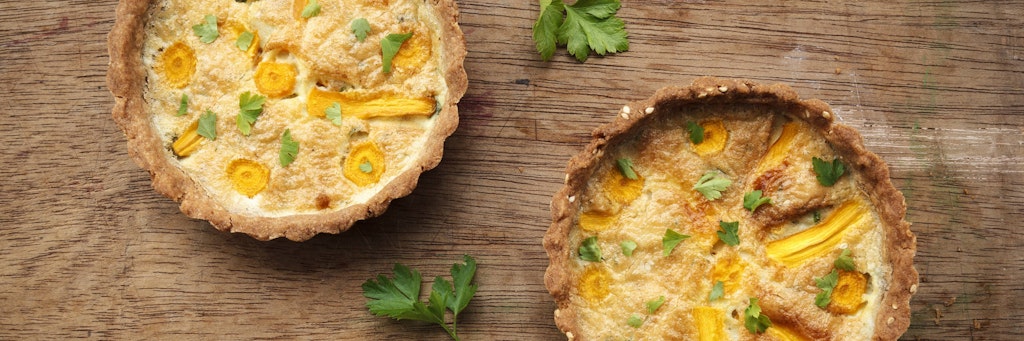 Geniales Rezept: Leckere Tarte mit Möhren ist das perfekte Abendessen für die ganze Familie.