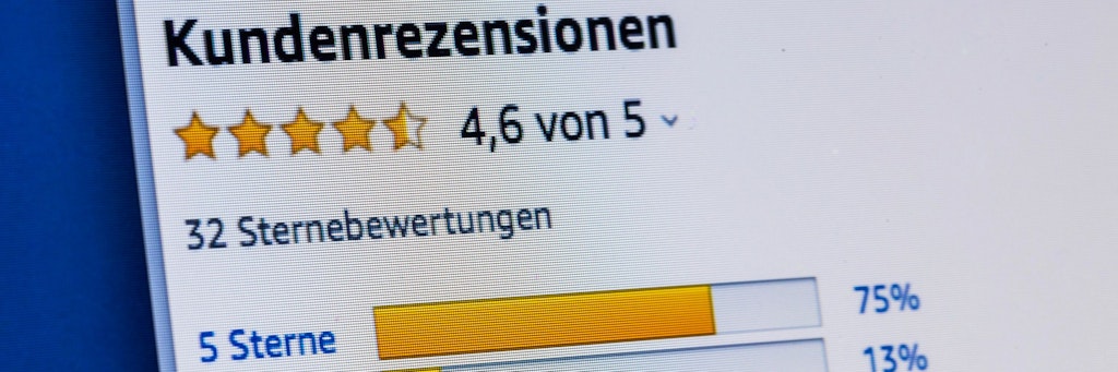 Oft bleibt unklar, wie zuverlässig Kundenbewertungen im Internet sind. 