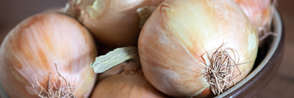 Zwiebeln enthalten das für Blähungen verantwortliche Inulin.