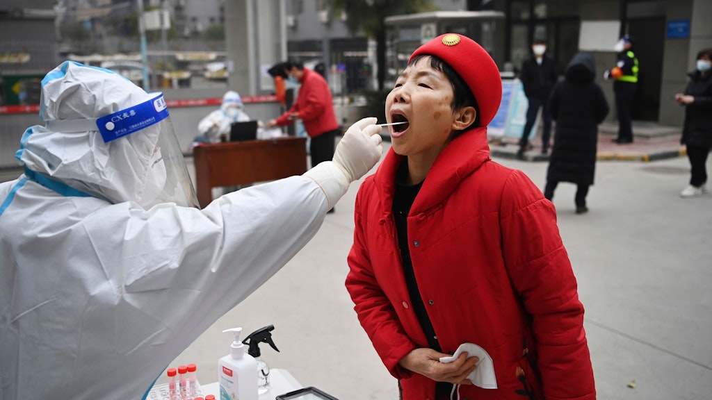 Corona-Kontrollen in Peking: Viele Sportler haben Sorge, benachteiligt zu werden. 