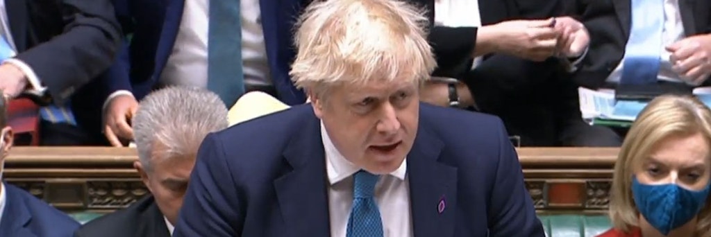 Premier Boris Johnson sieht keinen Grund für einen Rücktritt wegen der Partygate-Affäre.